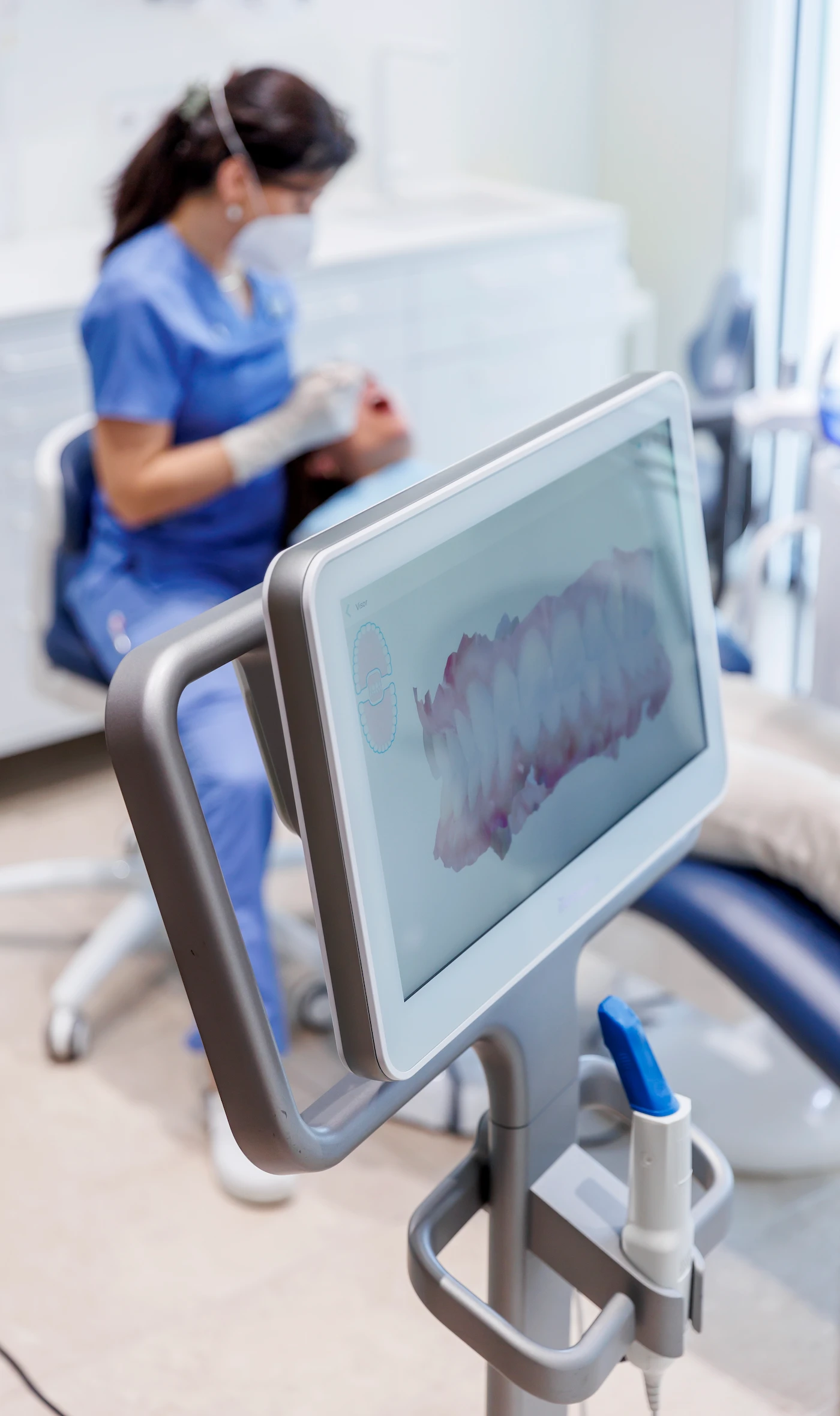 Pantalla escáner intradental